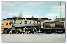 c1950's Steam Locomotive Woodburner National Museum Canada Postcard picture