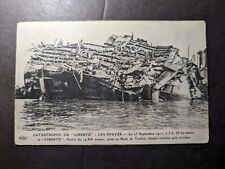 Mint 1911 France RPPC Ship Postcard Disaster of SS Liberte picture