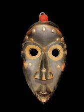 African mask antiques tribal Face vintage Décor Antique Dan Go Ge Mask-6326 picture