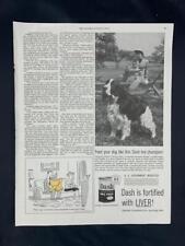 Magazine Ad* - 1954 - Dash Dog Food - Springer Spaniel picture