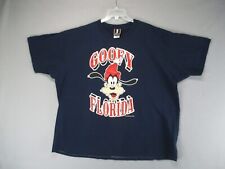 Vintage Walt Disney Shirt Mens 3XL Blue Short Sleeve Goofy Single Stitch 90s USA picture