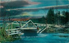 Postcard NY Adirondack Mountain Stream Souvenir 1908 P00250 picture