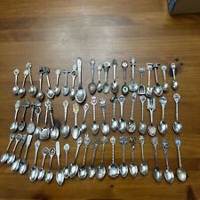 LOT OF 58 VINTAGE METAL COLLECTOR SPOONS WORLDWIDE AND USA See Pictures picture