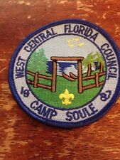 1987 Camp Soule Patch West Central Florida Council Boy Scouts of America CF-379 picture