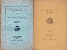 1935 ORDER OF EASTERN STAR NY Freemasonry Grand Matron's Address + Report picture