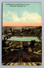 C.1910 INCLINE PITTSBURGH PA, CASTLE SHANNON YIKES RIVER ALLEGHENY Postcard P11 picture