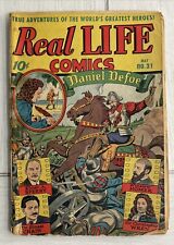 Real Life Comics #31 (Standard/Nedor 1946) Daniel Defoe Complete Rare Golden Age picture