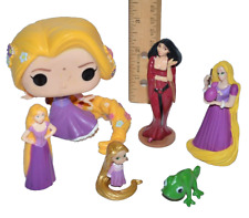 Vtg Disney Tangled Pvc Figures Lot Cake Toppers Funko pop Gothel Pascal picture
