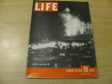 1938  LIFE MAGAZINE  FEBRUARY  28   MONTE CARLO  FIREWORKS  LOWEST PRICE ON EBAY picture