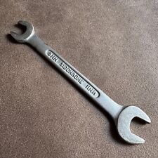 VINTAGE SIDCHROME 9mm- 11mm METRIC DOUBLE OPEN END SPANNER MADE IN AUSTRALIA picture