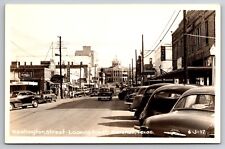Washington Street Marshall Texas Dr. Pepper Old Cars Theater Court House 1953 picture