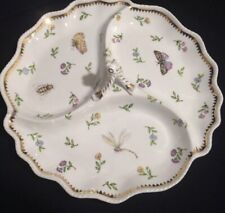 I. Godinger & Co. Primavera Three Section Serving Plate Butterflies Pre-Owned picture