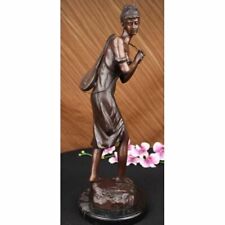 Handcrafted bronze sculpture SALE Gui Fashion Old Playing Girl Sexy Moreau picture