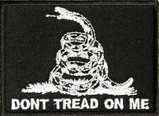 DON'T TREAD ON ME PATCH WHITE ON BLACK  picture