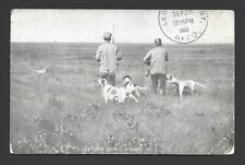 Chicken Shooting Hunters Dogs Cando ND Utica Lewistown MT 1908 RPPC Postcard picture