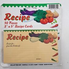 Vintage 50 Recipe Card Lot Vegetables NEW picture