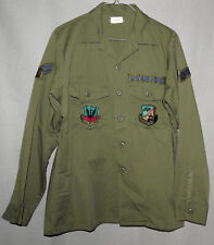 USAF Enlisted Utility Shirt Cotton/Polyester Durable Press OG-507 dated 1978 picture