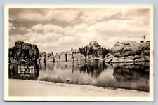 RPPC Beautiful View of Sylvan Lake BLACK HILLS South Dakota SD VINTAGE Postcard picture