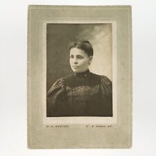 Indianapolis Named Young Woman Photo c1900 Card-Mounted Antique Keeter A3296 picture