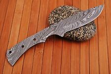 SHARDBLADE HAND FORGED Damascus Steel Blank Blade Knife Making Supplies W/Sheath picture