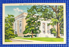 Vintage 1942 Sumter County Court House Sumter South Carolina SC Postcard picture