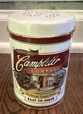 1996 Campbell's Beefsteak Tomato Soup Large Metal Salt Shaker w Handle picture
