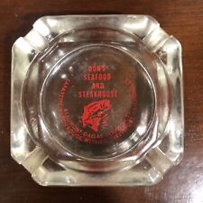 Vintage Don’s Seafood and Steakhouse ashtray Restaurant. Smoking cigs and gars picture
