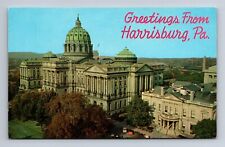 Postcard Greetings From Harrisburg PA Main Capitol Building Pennsylvania picture