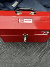 Sears Craftsman USA Vintage Toolbox 65351 Red tombstone Carpenters Box NEW NOS picture