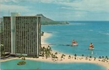Honolulu, Hawaii Postcard HILTON HAWAIIAN VILLAGE / Aerial View c1960s Unused picture
