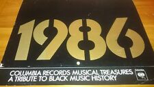 Columbia Records Musical Treasures A Tribute to Black Music HY1986 Calendar VNT  picture