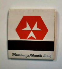 1950's Matchbook~ Full~ Hamburg-Atlantik Line~ Hamburg West Germany picture