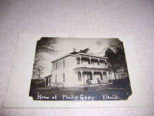 1910s HOME of PHILIP GRAY, ELKVILLE IL. RPPC POSTCARD picture
