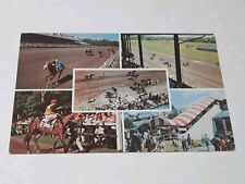 Famous Saratoga Race Track New York Horse Racing Vintage Postcard picture