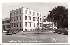 Real Photo Postcard Coos County Court House in Coquille, Oregon picture
