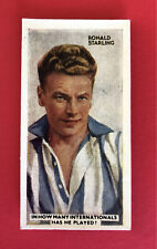 1935 RONALD STARLING Godfrey Phillips IN THE PUBLIC EYE Tobacco Card #52 picture