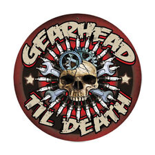 Vintage Style Metal Sign Gearhead 14 IN ROUND picture