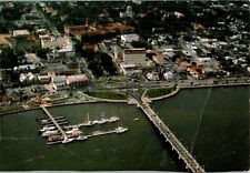 Aerial View, St. Augustine, Florida FL 1988 chrome Postcard picture