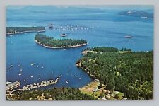 Postcard Aerial View Roche Harbor Washington picture