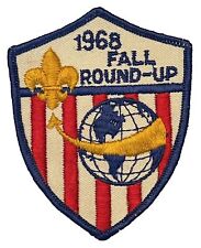 1968 Fall Round Up Patch BSA Boy Scouts Of America Embroidered Badge Emblem picture