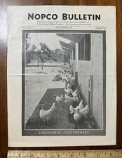 Vtg 1931 magazine Nopco Bulletin National Oil Products Harrison NJ CA cod liver picture