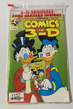 Disney Comics in 3-D #1 Comic Book 1992 New Polybag Uncle Scrooge Donald Duck picture