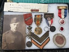 WW1 36th Infantry Division Grouping Patches Medal Reunion Named picture
