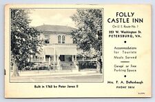 Postcard Folly Castle Inn US Route No 1 Petersburg Virginia VA picture