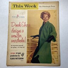 THIS WEEK Magazine March 5, 1961 Dinah Shore, Floyd Patterson, Lost Mayan Ruins picture