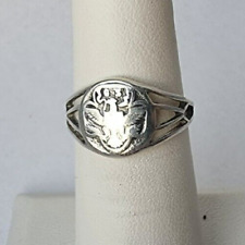 VINTAGE 925 STERLING SILVER GIRL SCOUT RING SIZE 6 picture