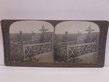 Antique Stereoview Card #V19225 Grave Of Lt. Quentin Roosevelt By Keystone View picture