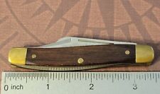 FRONTIER Knife USA By Imperial Double Eagle 4135 Medium Stockman Wood Brass picture