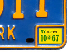 1967 New York Registration, License Plate Sticker, YOM, NY, Tag, DMV picture