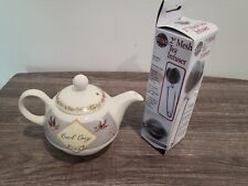 Whittard of Chelsea Teapot With Lid Ceramic Beige gray an a 2